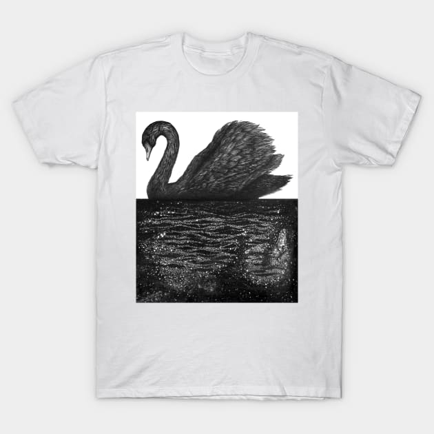 The Other Side: Black Swan T-Shirt by ECMazur